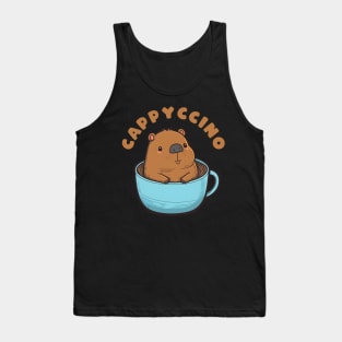 Capybara Coffee Pun Tank Top